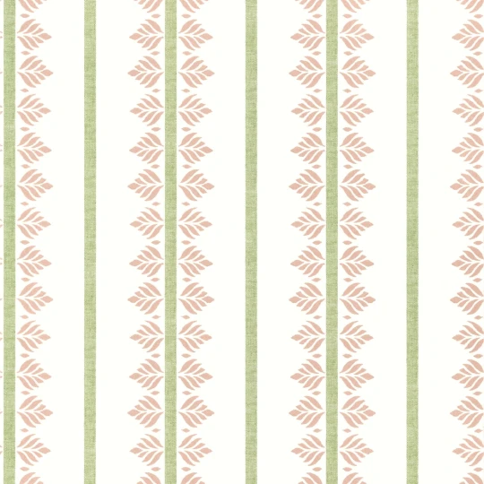 Anna French AT15100 Antilles Fern Stripe Pink - tapeta w roślinne paski