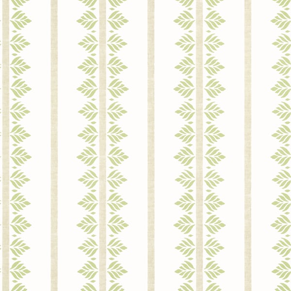 Anna French AT15102 Antilles Fern Stripe Green - tapeta w roślinne paski