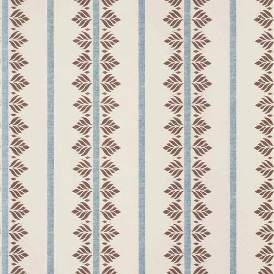 Anna French AT15106 Antilles Fern Stripe Brown and Slate - tapeta w roślinne paski