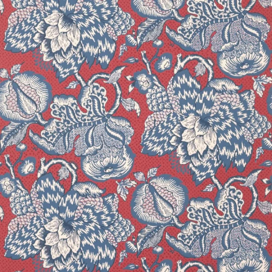 Anna French AT15109 Antilles Westmont Red and Blue - tapeta w kwiaty