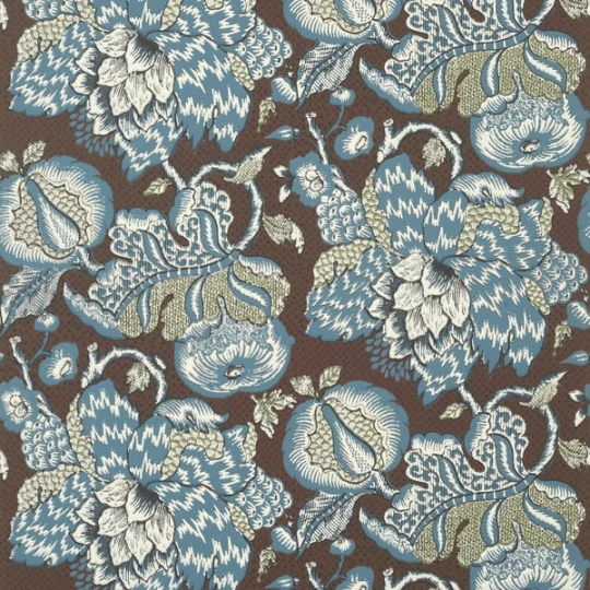 Anna French AT15110 Antilles Westmont Brown - tapeta w kwiaty