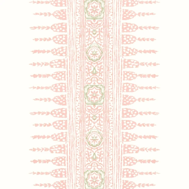 Anna French AT15135 Antilles Javanese Stripe Blush - tapeta w paski z ornamentami