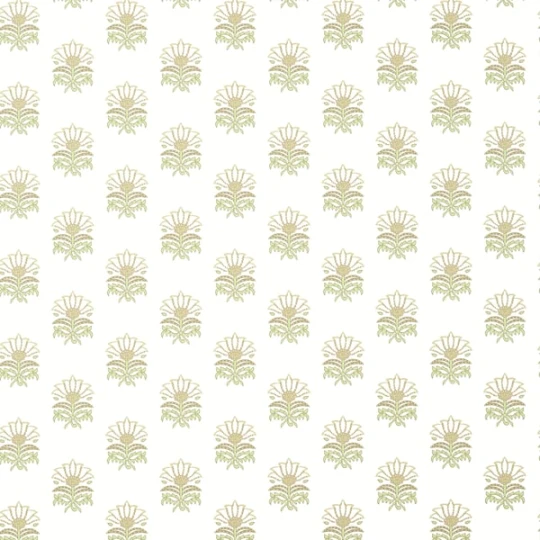 Anna French AT15158 Antilles Milford Beige and Green - tapeta w kwiaty