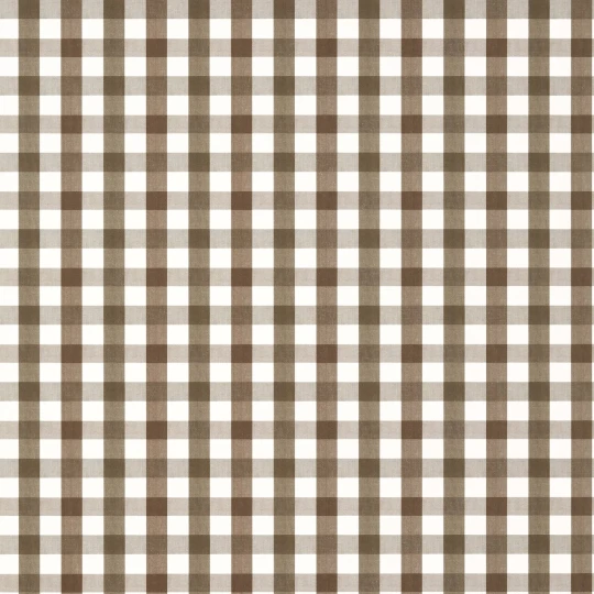 Anna French AT15144 Antilles Saybrook Check Brown and White - tapeta w kratkę