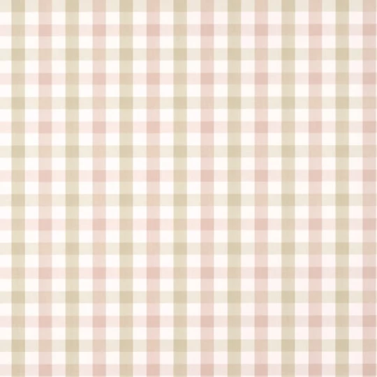 Anna French AT15149 Antilles Saybrook Check Pink and Beige - tapeta w kratkę