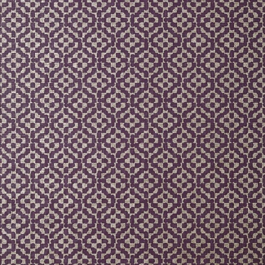 Anna French AT9607 Savoy Riva Plum - tapeta strukturalna w geometryczny wzór