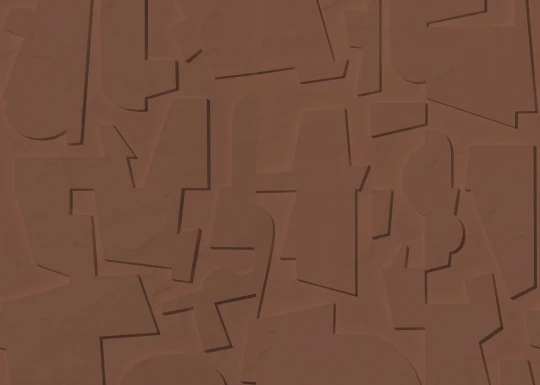 Rebel Walls R20197 Meet a Rebel Abstract Wood Rust - mural geometryczny z efektem reliefu