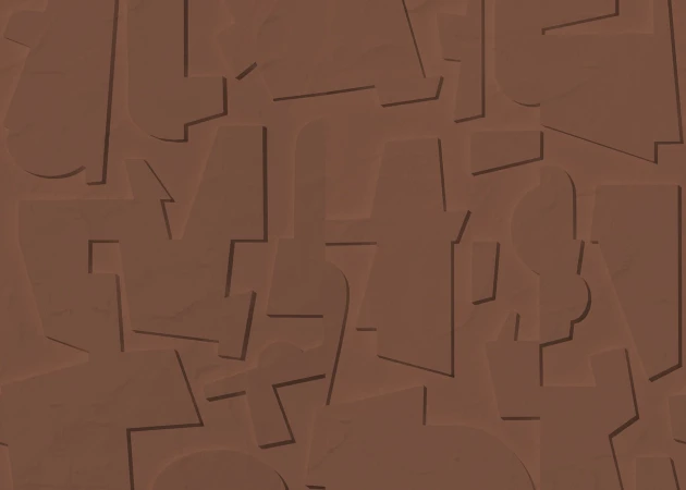 Rebel Walls R20197 Meet a Rebel Abstract Wood Rust - mural geometryczny z efektem reliefu