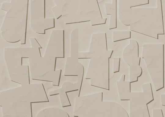 Rebel Walls R20198 Meet a Rebel Abstract Wood Beige - mural geometryczny z efektem reliefu