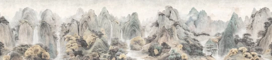 London Art BNV12 B Bon Voyage 2 Les Rochers Mystiques - mural w góry i wodospady