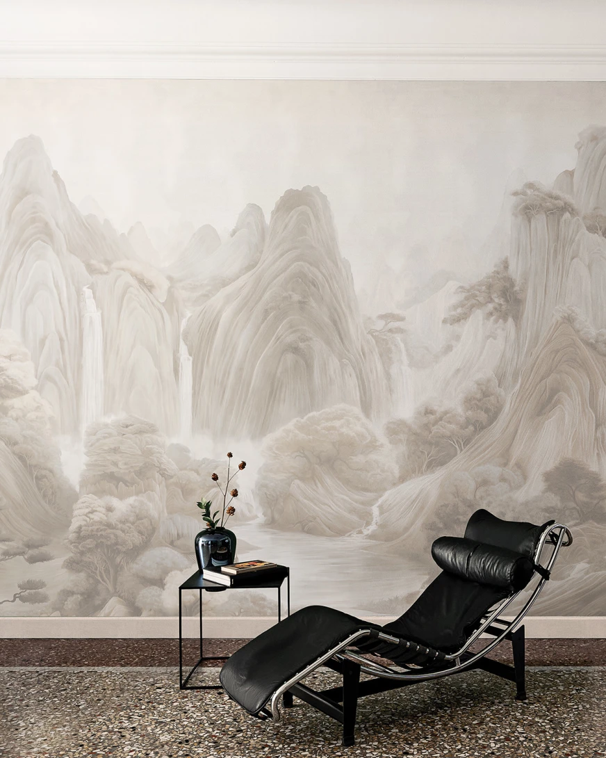 London Art BNV12 D Bon Voyage 2 Les Rochers Mystiques - mural w góry i wodospady