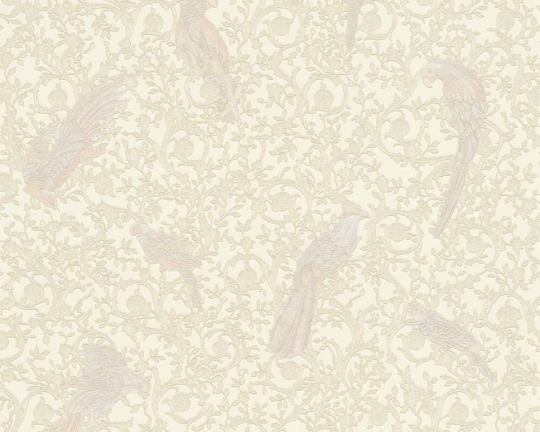 Versace 37053-5 IV Barocco Birds - tapeta w papugi i ornament