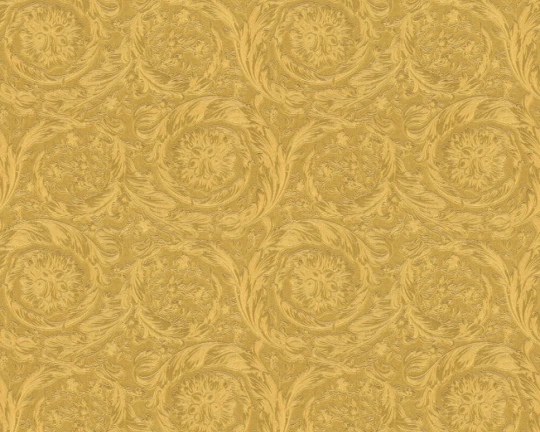 Versace 36692-3 IV Barocco Metallics Gold - tapeta w barokowy ornament roślinny metaliczna
