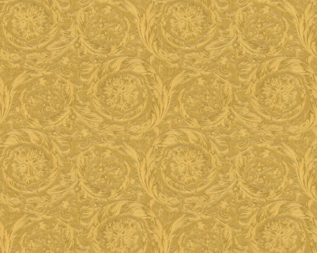 Versace 36692-3 IV Barocco Metallics Gold - tapeta w barokowy ornament roślinny metaliczna