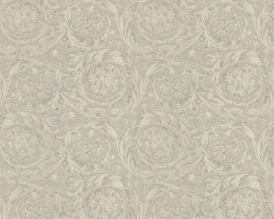 Versace 36692-1 IV Barocco Metallics Light Brass - tapeta w barokowy ornament roślinny metaliczna