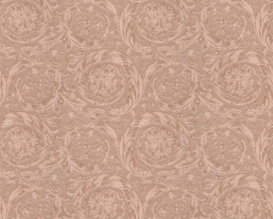 Versace 36692-2 IV Barocco Metallics Rose Pink - tapeta w barokowy ornament roślinny metaliczna
