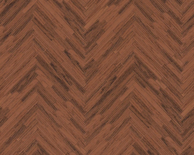 Versace 37051-3 IV Eterno Tile Redwood Brown - tapeta w jodełkę imitującą drewno