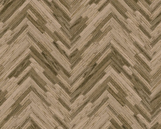 Versace 37051-2 IV Eterno Tile Brown - tapeta w jodełkę imitującą drewno