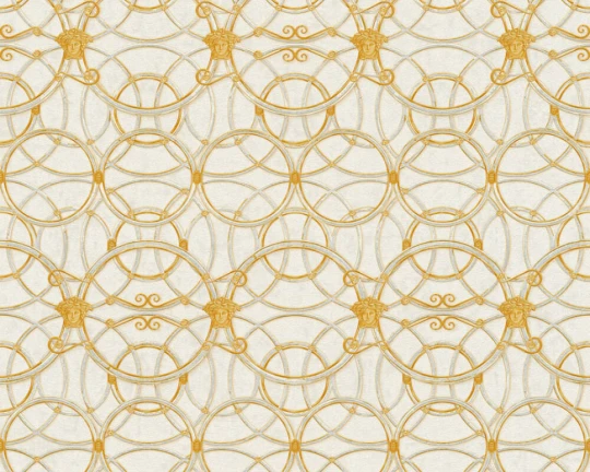 Versace 37049-1 IV La Scala Del Palazzo - tapeta w kratownicę z pierścieni