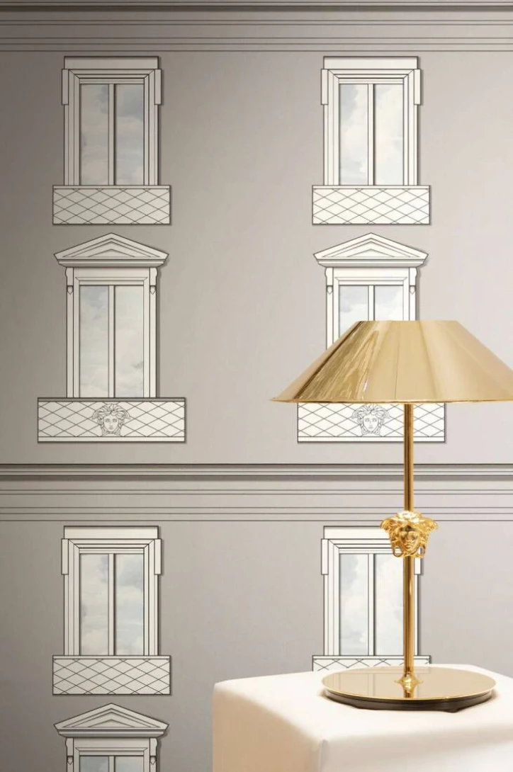 Versace 79132-1 VI Palazzo No. 12 Grey - tapeta w fasadę pałacu