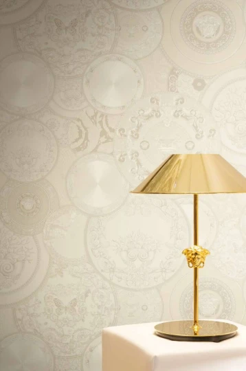 Versace 79136-1 VI Art de la Table Beige/Cream - tapeta w talerze