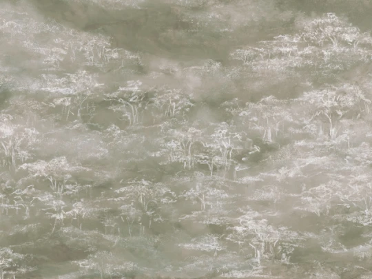 Rauv Mirage Mist Grove 3 - mural w drzewa we mgle