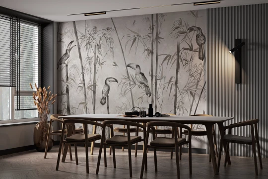 Lorenso TPA 1025 0185 01 Soltuca - mural w tukany i bambus