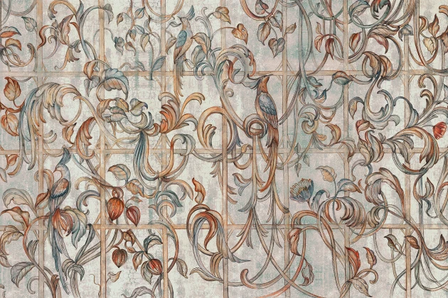 Lorenso TPA 1025 0184 00 Birria - mural w ornament roślinny