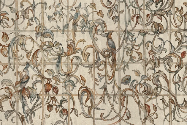 Lorenso TPA 1025 0184 01 Birria - mural w ornament roślinny