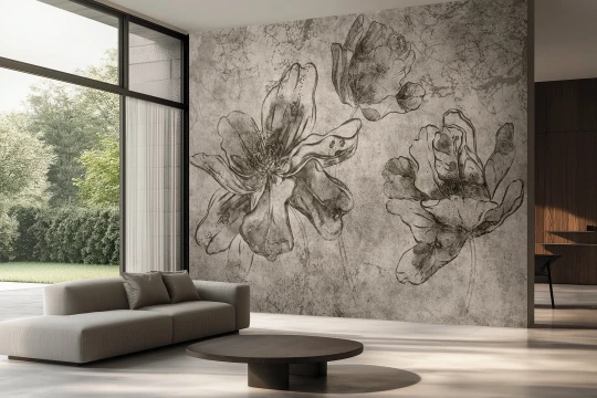Lorenso TPA 0824 0104 02 Rosy - mural w kwiaty