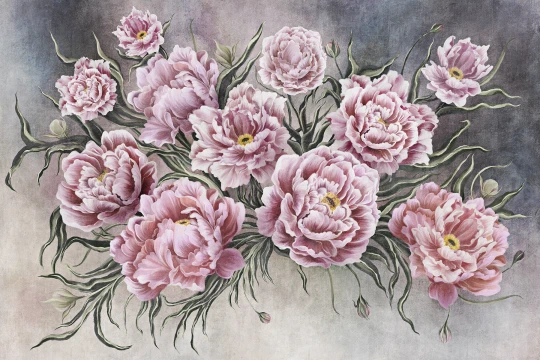 Lorenso TPA 0625 0170 01 Nuvella - mural w peonie