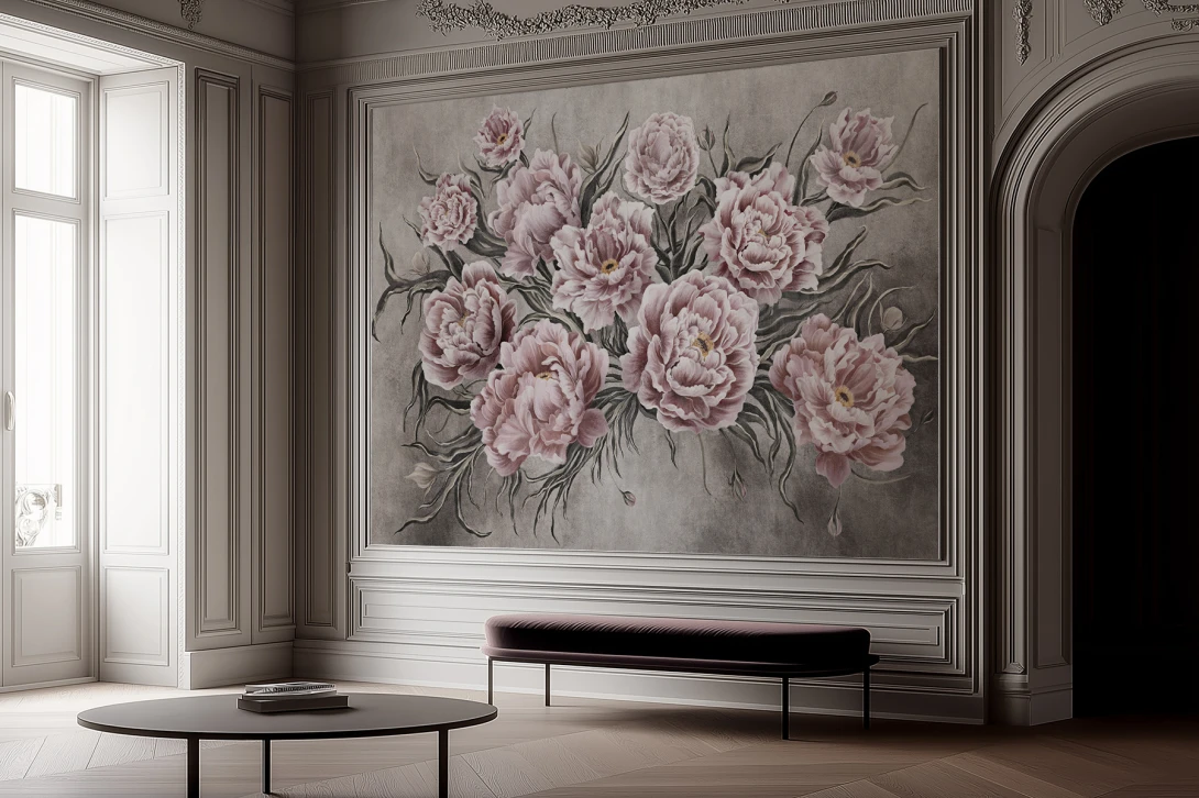 Lorenso TPA 0625 0170 01 Nuvella - mural w peonie