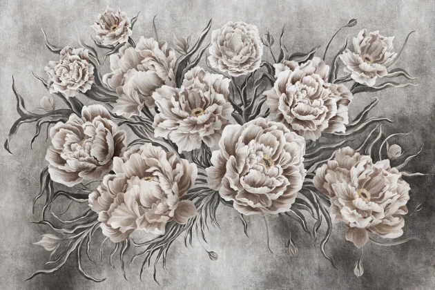 Lorenso TPA 0625 0170 02 Nuvella - mural w peonie