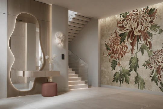 Lorenso TPA 0235 0148 00 Florin - mural w chryzantemy