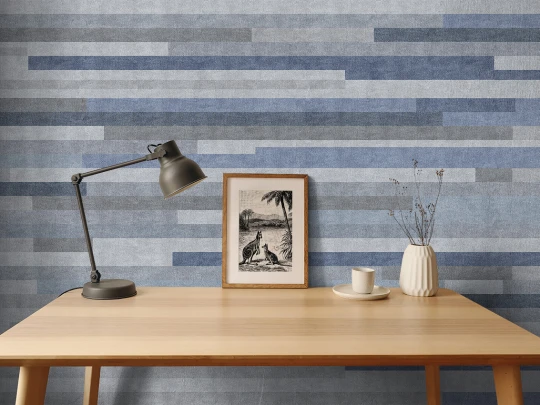 Wallpepper WPC-20 A 2026 In-Materia Blue Jeans - mural w poziome pasy