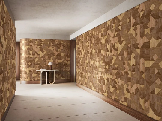 Wallpepper WPC-02 A 2026 In-Materia Incastro - mural w mozaikę z efektem drewna