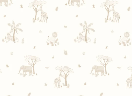 Hovia CH5881NE07R Little Safari Neutral - tapeta dziecięca w safari