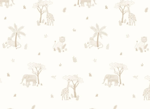 Hovia CH5881NE07R Little Safari Neutral - tapeta dziecięca w safari