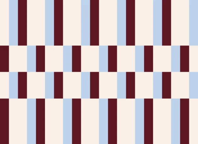 Hovia GE5908BU03R Albers Blue & Burgundy - tapeta geometryczna