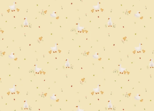 Hovia AN5882YE07R Duckling Yellow - tapeta dziecięca w kaczuszki