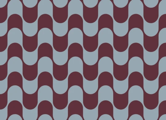 Hovia GE5901BU03R Jive Blue & Burgundy - tapeta w fale retro