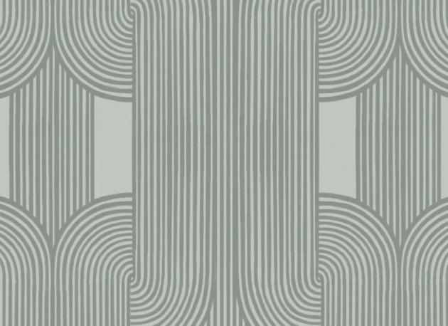 Hovia GE0149GR03R Rhythm Green - tapeta w linie