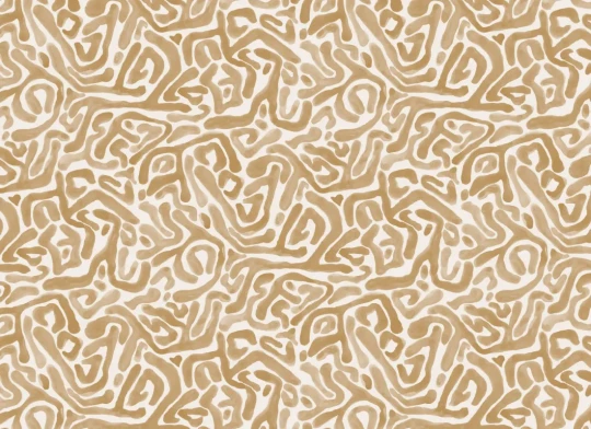 Hovia AB5971YE04R Tangle Mustard - tapeta w labirynt