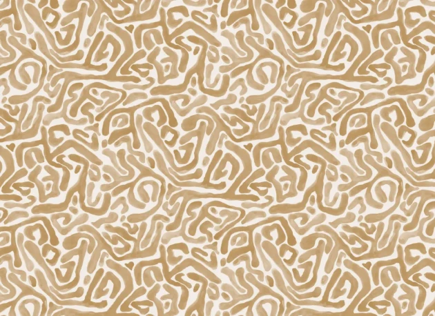 Hovia AB5971YE04R Tangle Mustard - tapeta w labirynt