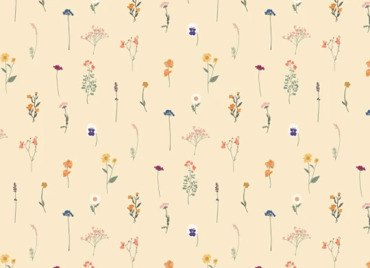 Hovia FL5851YE03R Florist Yellow - tapeta botaniczna w kwiaty