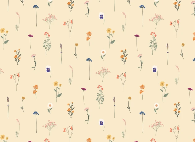 Hovia FL5851YE03R Florist Yellow - tapeta botaniczna w kwiaty