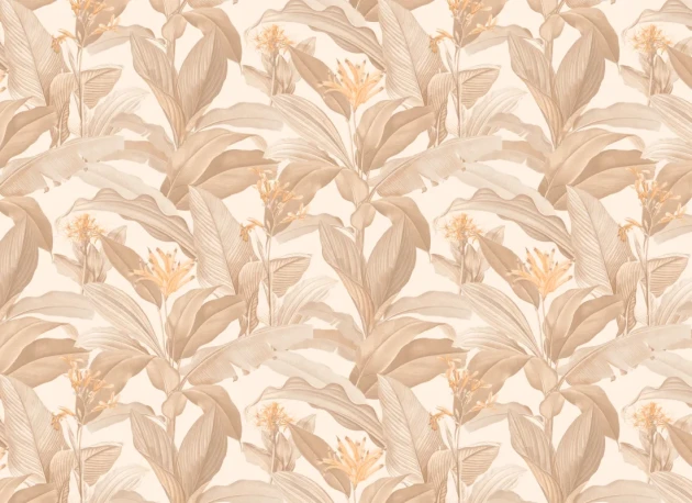 Hovia TR51059NE04R Botanist Neutral - tapeta w tropikalne rośliny