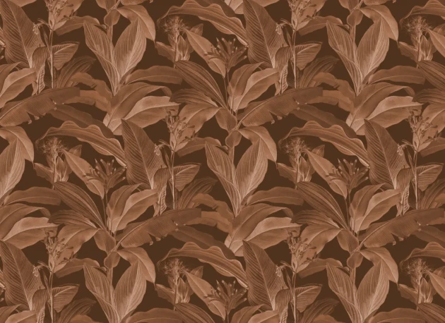 Hovia TR51061BR04R Botanist Dark - tapeta w tropikalne rośliny
