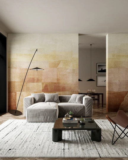 Inkiostro Bianco INKUDSI2601 Materiaprima Sunveils Ruggine Oro - mural w akwarelowe prostokąty