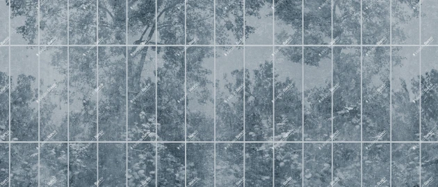 Inkiostro Bianco INKGOOA2602 Materiaprima Glasshouse Notte - mural w drzewa i kratę